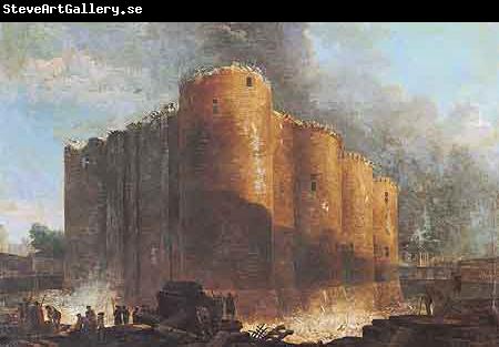 Hubert Robert La Bastille dans les premiers jours de sa demolition